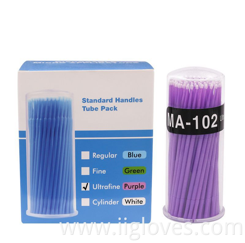 Disposable Plastic Dental Microbrush Consumable Applicator Stick Micro Tip Fine Swab Cotton Dental Brush Microbrush